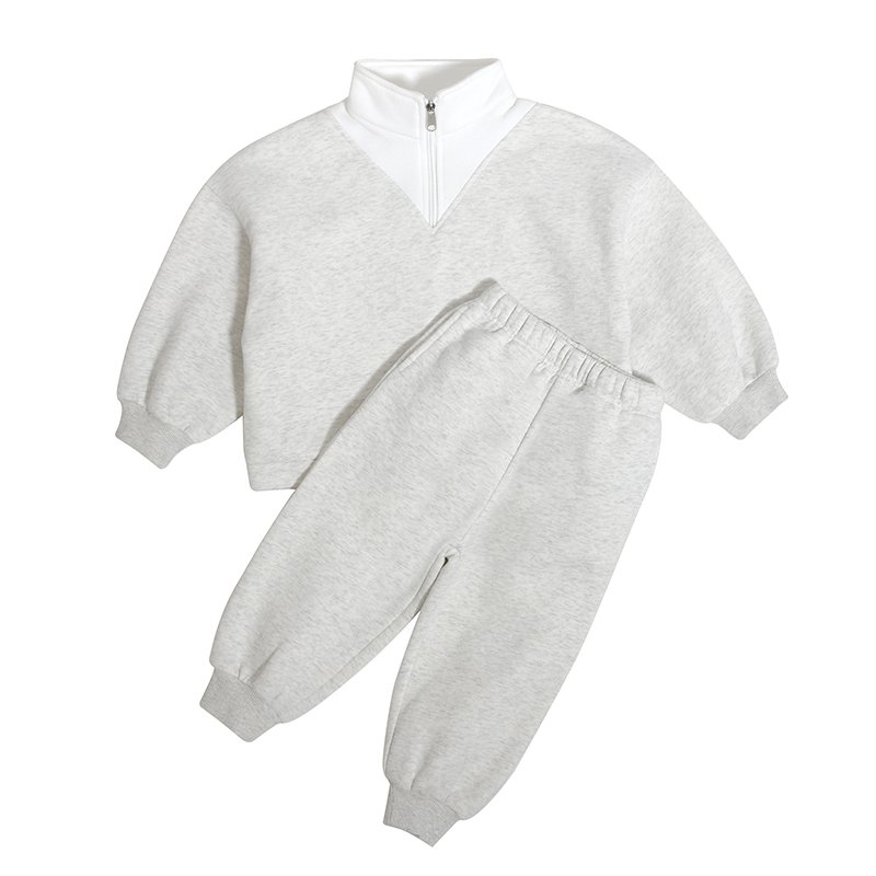 New Fashion Low Price Autumn Custom Children Tracksuits Solid Two Piece Casual Sweat Suits Kids Boys Clothing Sets