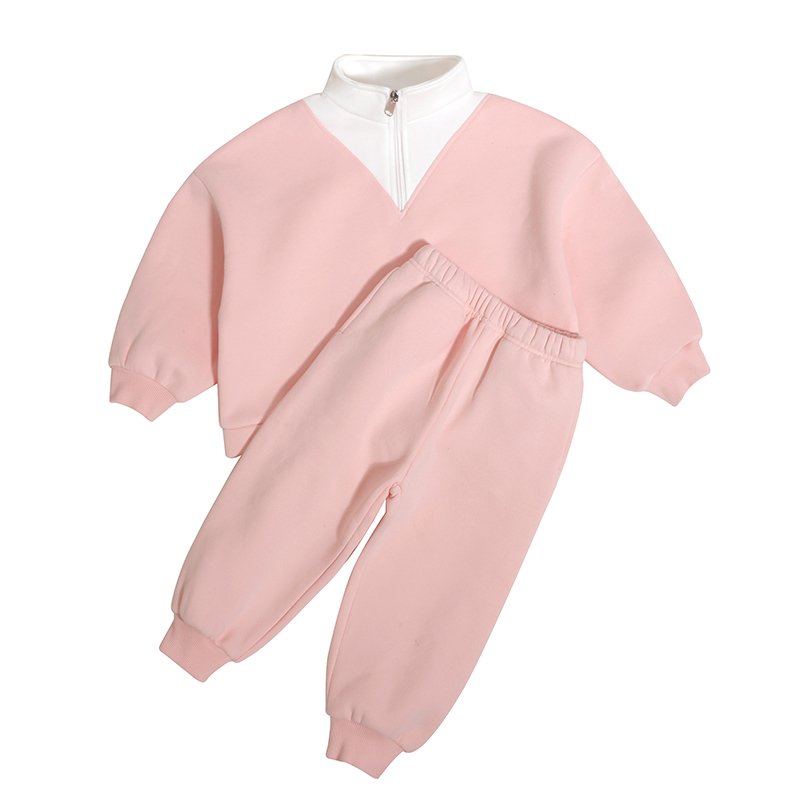 New Fashion Low Price Autumn Custom Children Tracksuits Solid Two Piece Casual Sweat Suits Kids Boys Clothing Sets