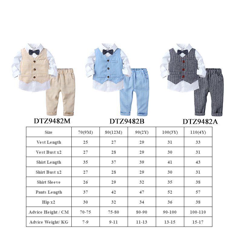 Baby boys suits 4 pcs toddler boys set kids clothing spring autumn outfits boys clothing sets children clothes set