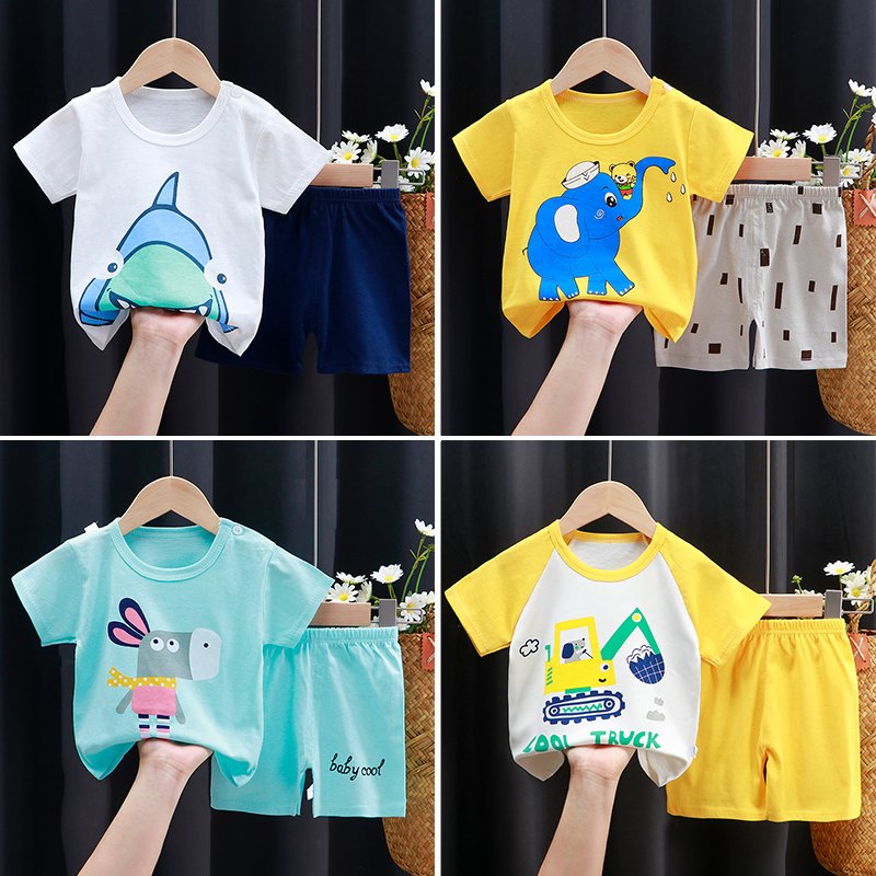 2022 Summer New Style Boy Shirts Suit Kids Casual Short Sleeves Clothes Set boys clothing sets baby clothes