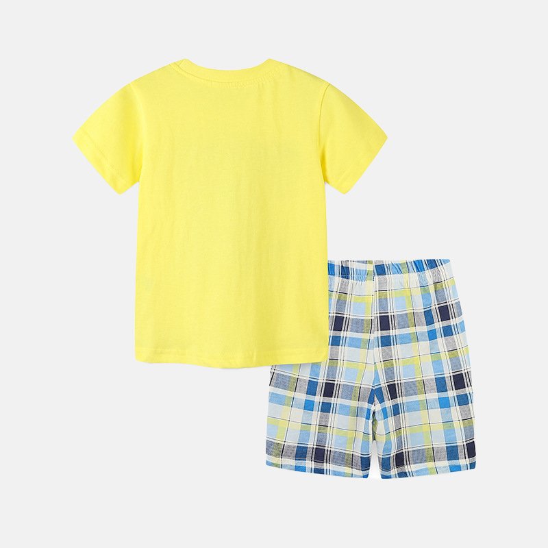 GDTEX Custom New Design Soft Children's clothes suit summer boy clothes Shirt and Pants Clothes Children Suits kid Clothing sets