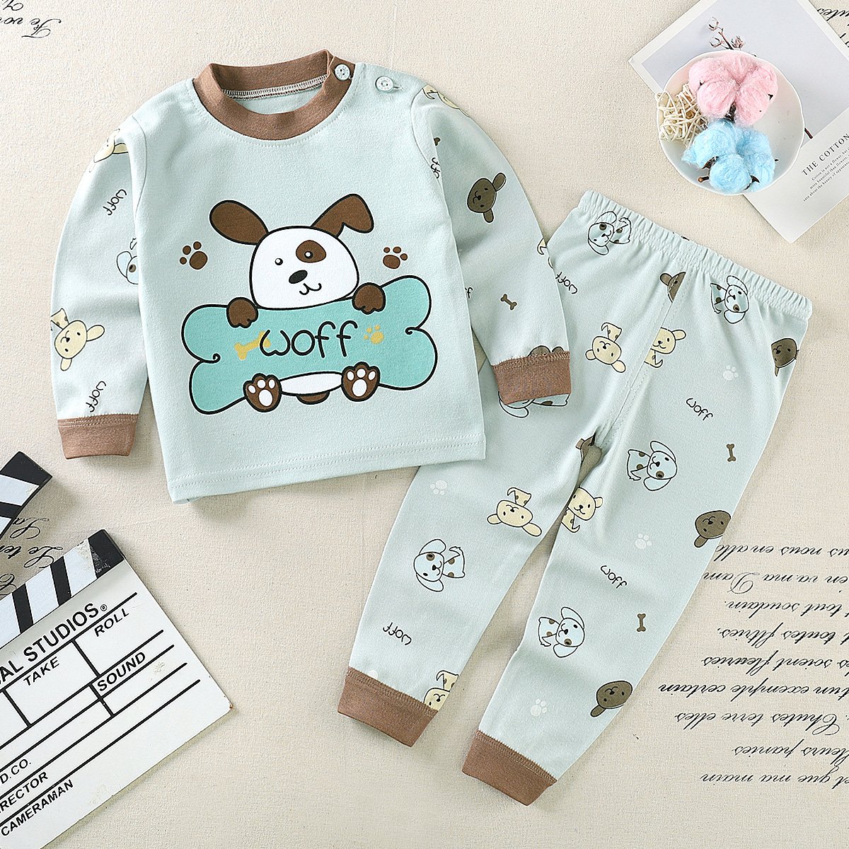 Custom Kids Pyjamas Cotton Set Printed Sleepwear Homewear