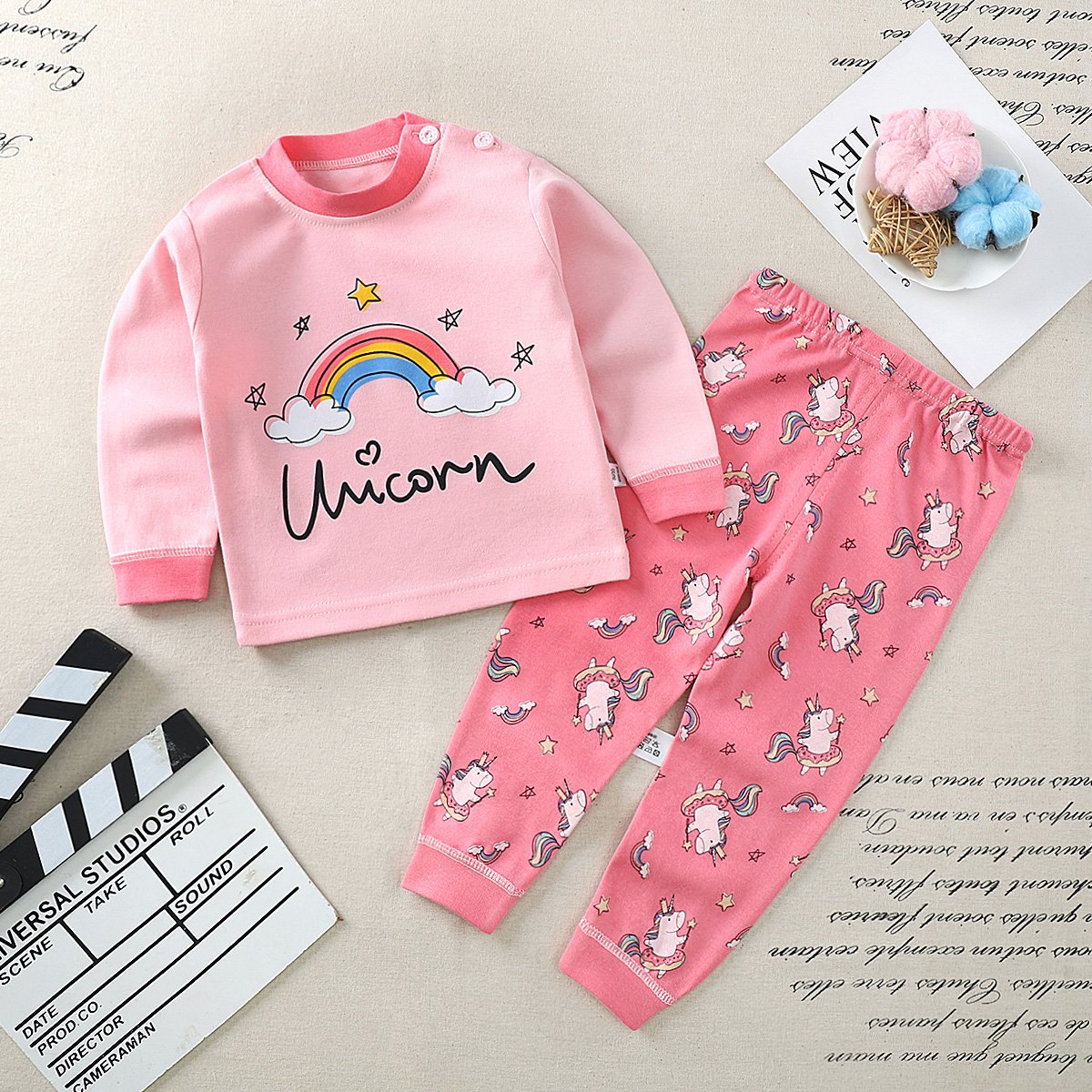 Custom Kids Pyjamas Cotton Set Printed Sleepwear Homewear