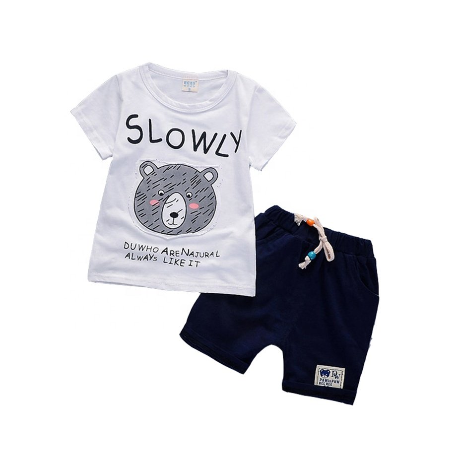 SS-735B latest design children boutique clothing sports suit kids clothes baby boy summer clothes 2 pieces sets