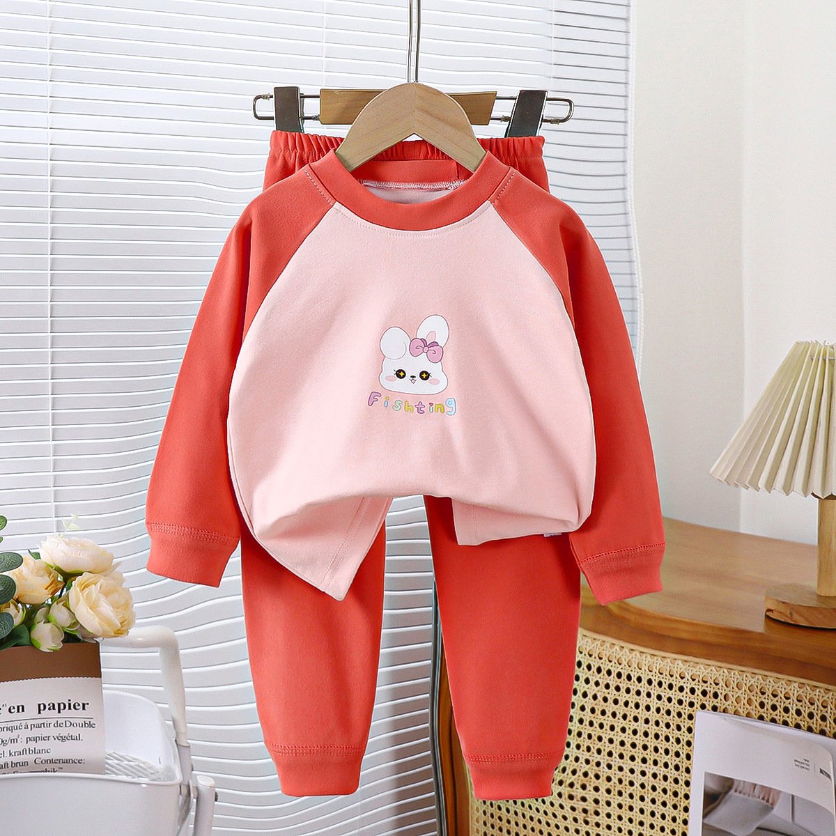 Children's warm and thick bottom underwear set for boys and girls aged 1-12