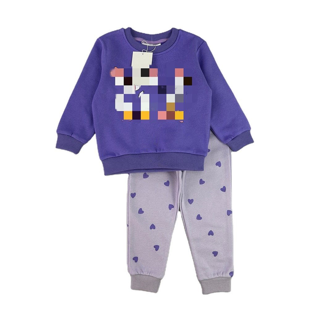 Winter Long Sleeved 2-8y Boys Girls Sports 2pcs Sets Casual Suit Comfortable Children's Clothing Of High Quality Kids Tracksuit