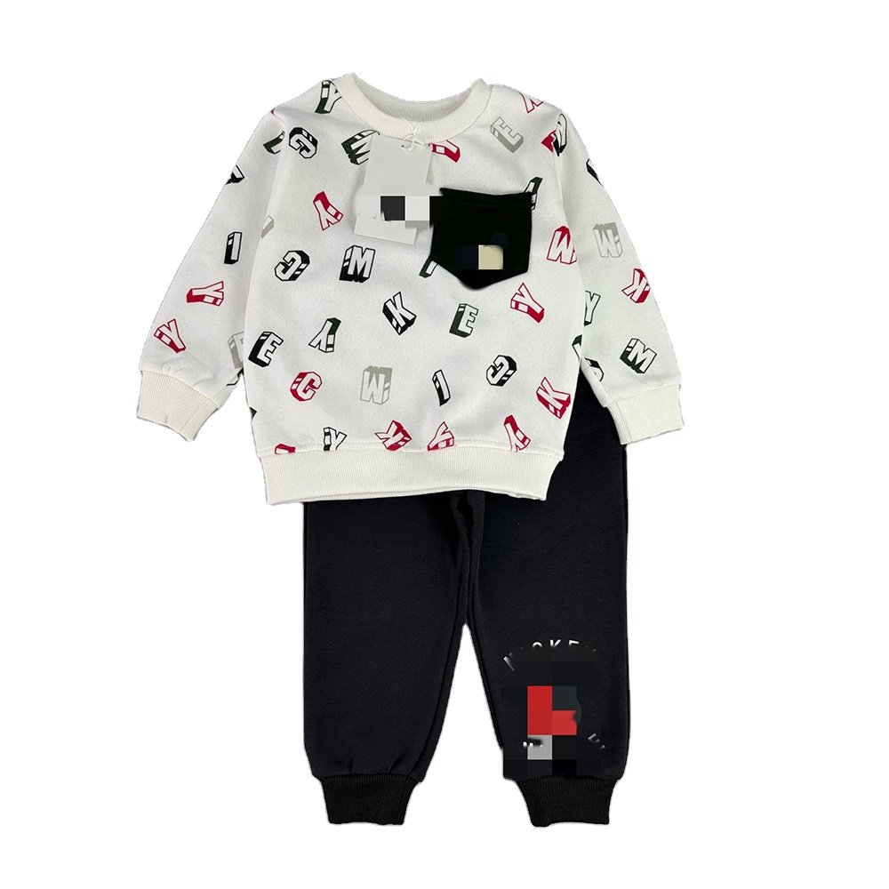 Winter Long Sleeved 2-8y Boys Girls Sports 2pcs Sets Casual Suit Comfortable Children's Clothing Of High Quality Kids Tracksuit