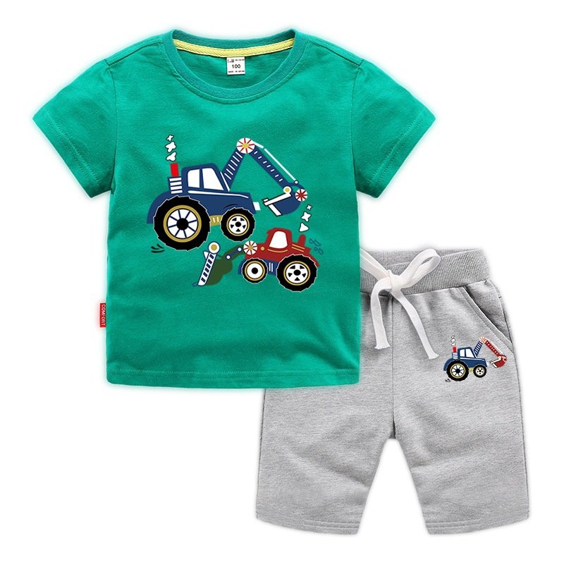 Hot Sell Fashion Sport 100-150 cm Spring Cotton Kids Boy Clothing Set