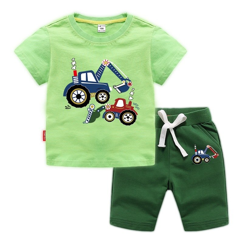 Hot Sell Fashion Sport 100-150 cm Spring Cotton Kids Boy Clothing Set