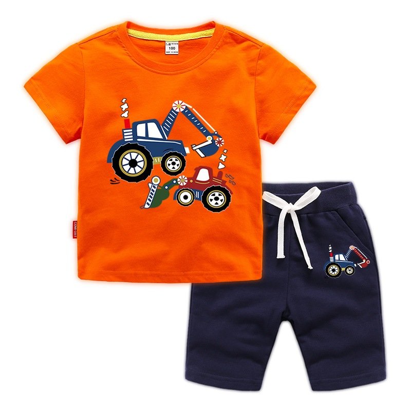 Hot Sell Fashion Sport 100-150 cm Spring Cotton Kids Boy Clothing Set