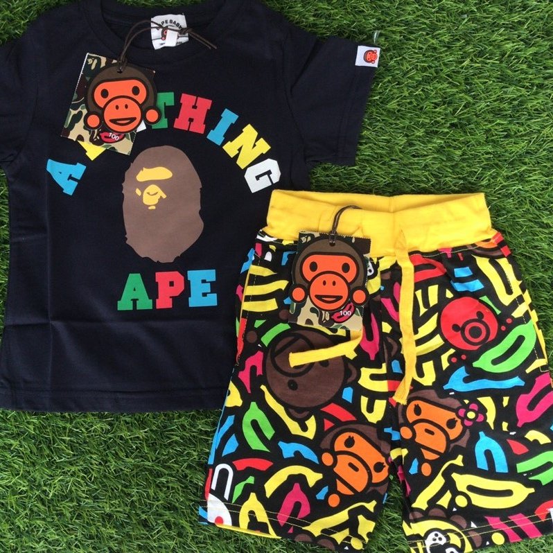 Baby Kids Clothes Boy Sets 2Pcs Summer New Children's Wear Short Sleeves Boys Sets For Summer