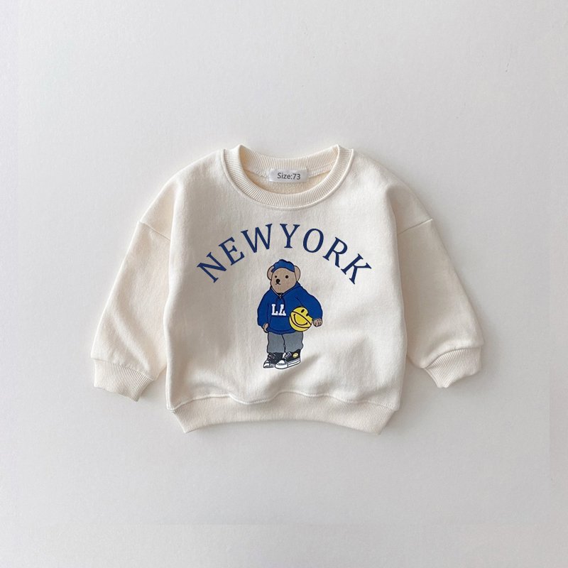 Baby Boy Girl Clothing Sets Children Bear Pullover Sweatshirts Simple Solid Cotton Sports Pants 2pc Kids Clothes