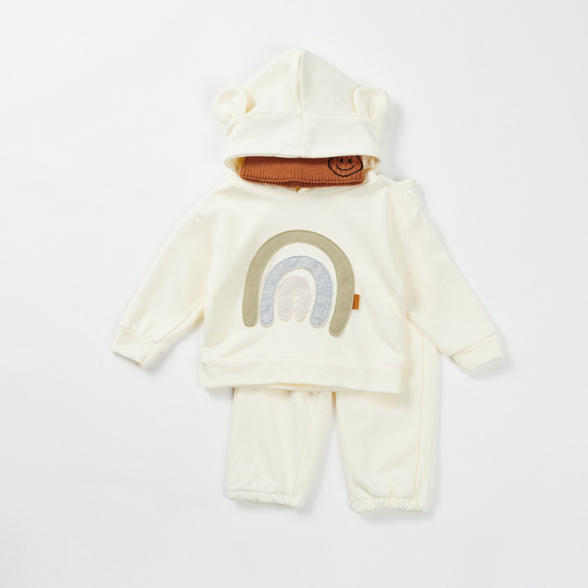 2024 Newborn cotton clothes set baby girl boy rainbow shirt pants 2pcs suit