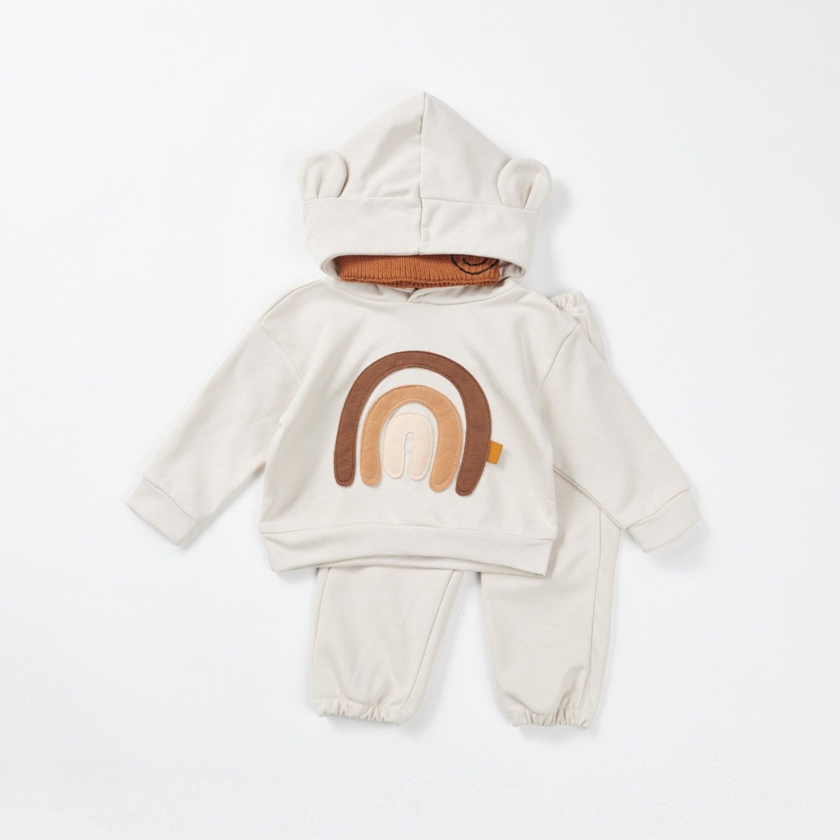 2024 Newborn cotton clothes set baby girl boy rainbow shirt pants 2pcs suit