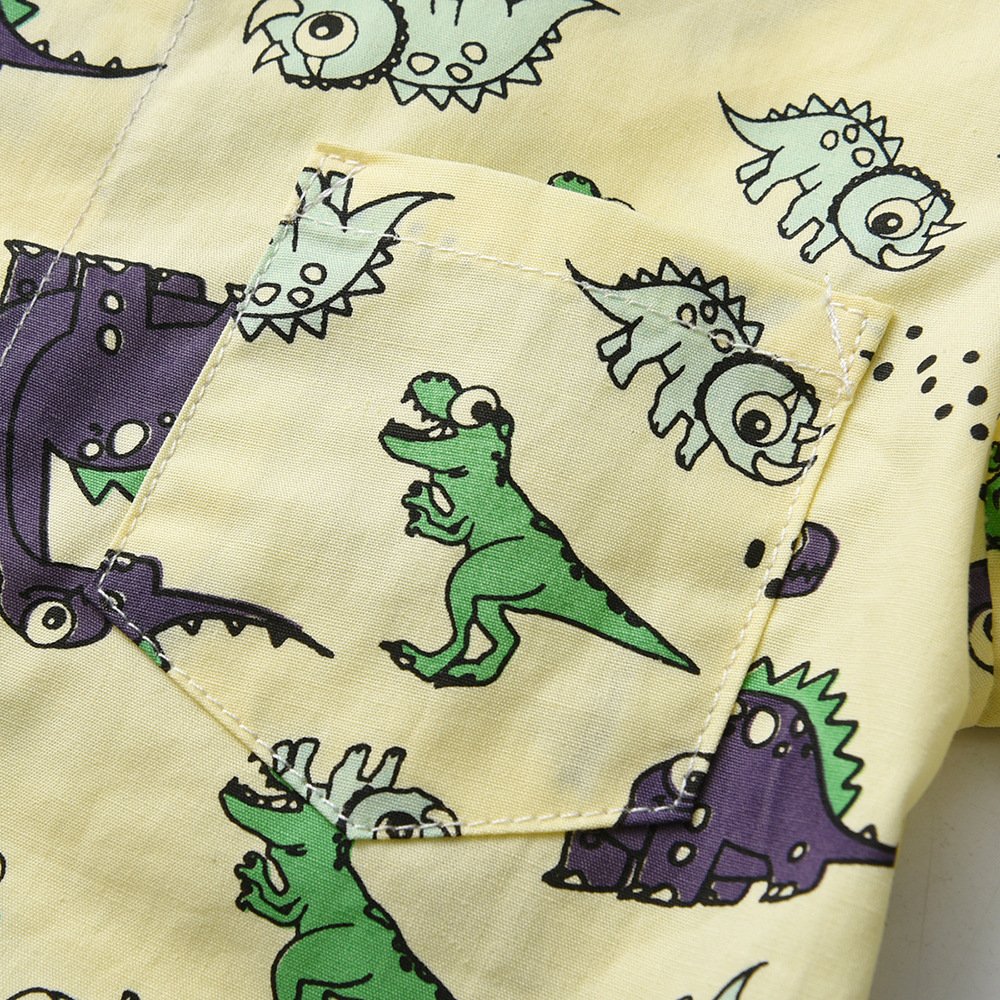 Kids Fashion Short Sleeve Dinosaur Print T Shirt and Shorts Set Children Clothing Summer Boy Clothing Sets Toddler Boys Clothes
