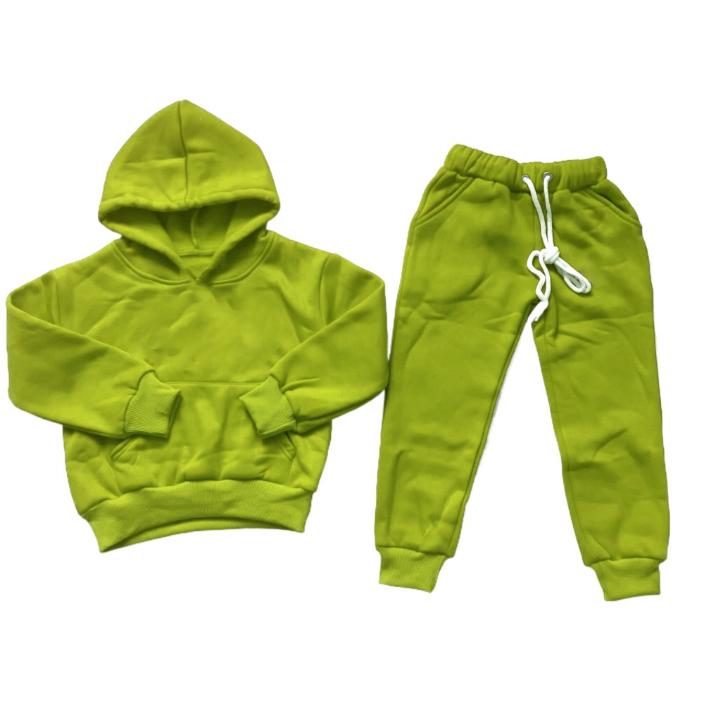 Yiwu Ruidian RTS Quick delivery of fall and winter solid color cotton unisex hoodie 2- customizable logo children's clothing
