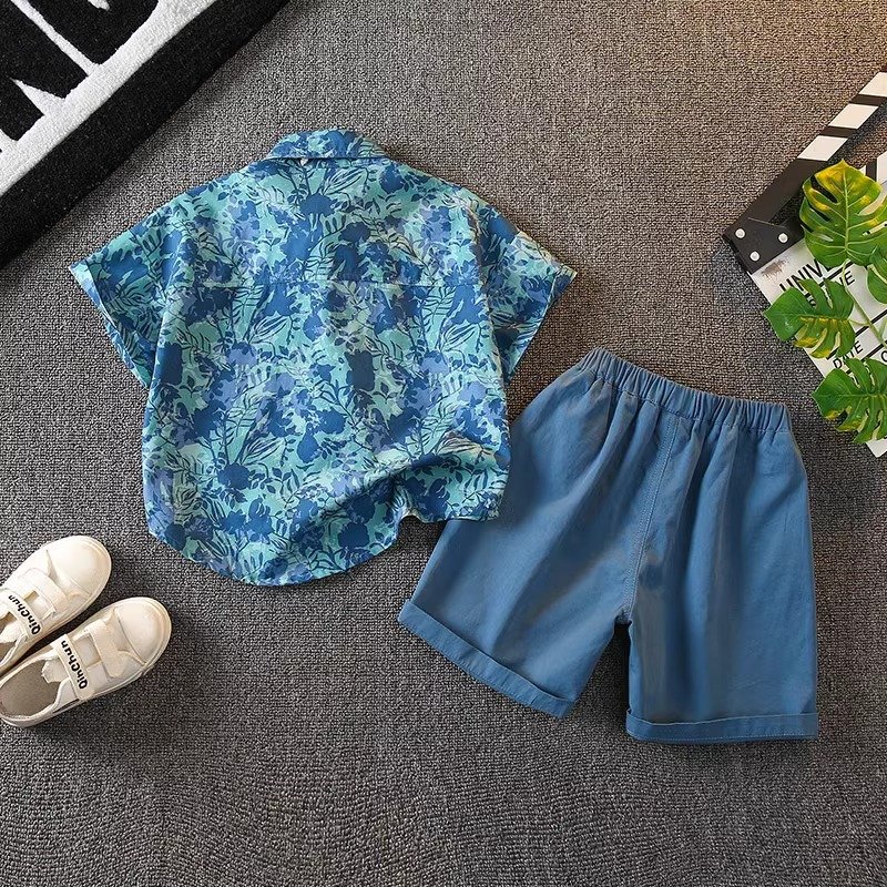 High quality Fashionable and Cute Boys clothing Set cotton new boys clothing sets fashion short kids suits boys