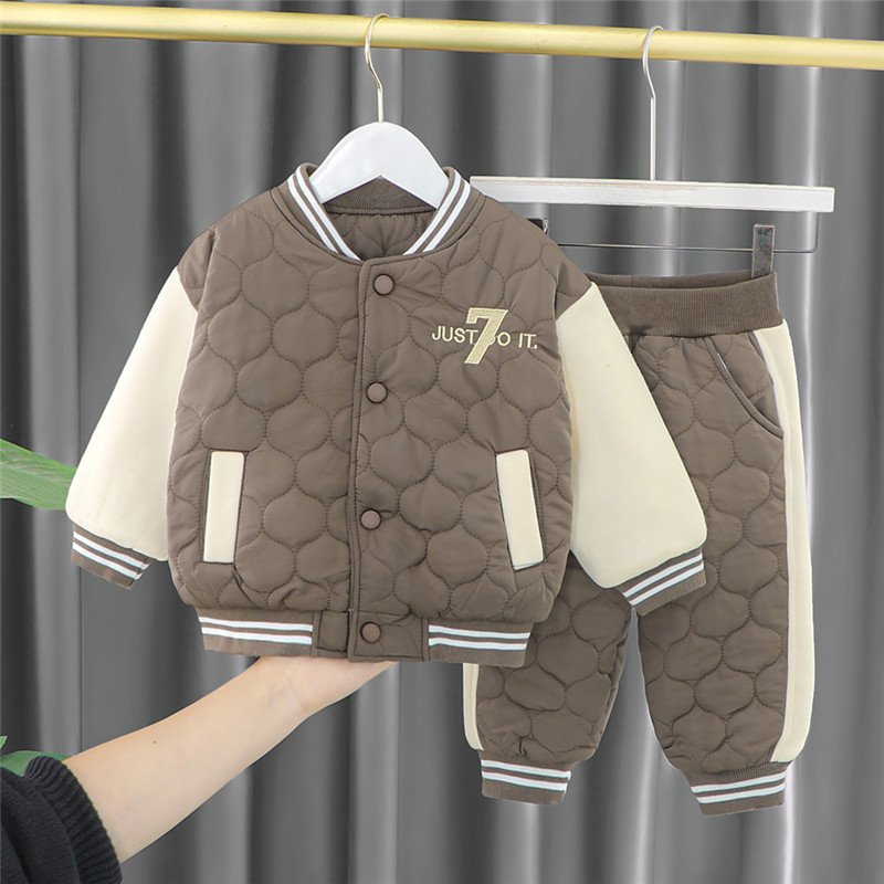 Fashion Boy Tracksuit Kid Sweat Suit Children's Clothing Wholesale Solid 2 Piece Toddler Boys Clothing Sets