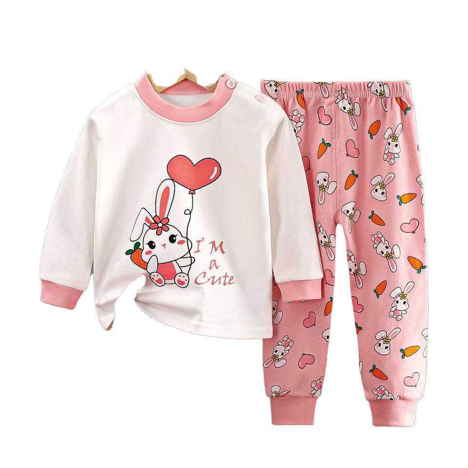 High Quality Spring Summer Kids Clothing Long Sleeves Kid Sleepwear Pajamas Set