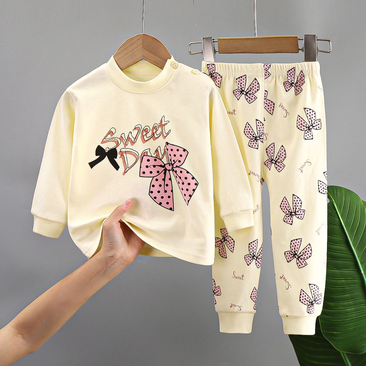 High Quality Spring Summer Kids Clothing Long Sleeves Kid Sleepwear Pajamas Set