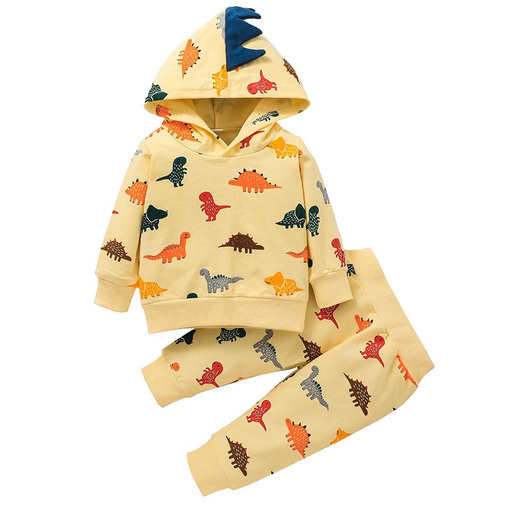 Toddler Baby Boys Clothes Hooded Sweatshirt +Pants Winter Kids Tracksuit Child Boy Clothing Set