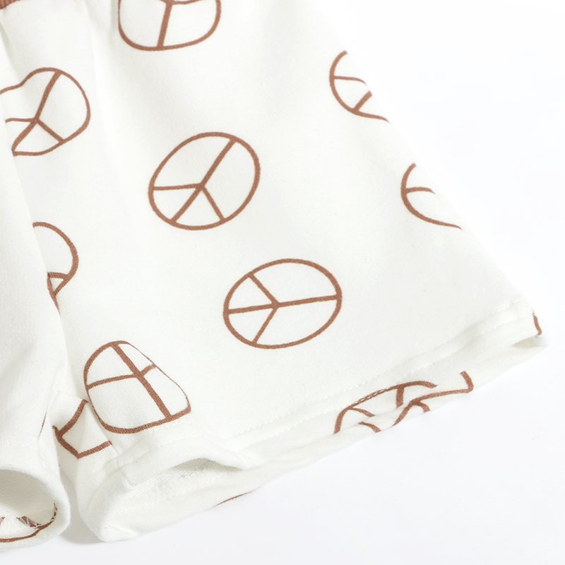 High Quality Infant Toddler Baby Cloths Summer Short Sleeve Boys Organic Cotton French Terry Clothing Set