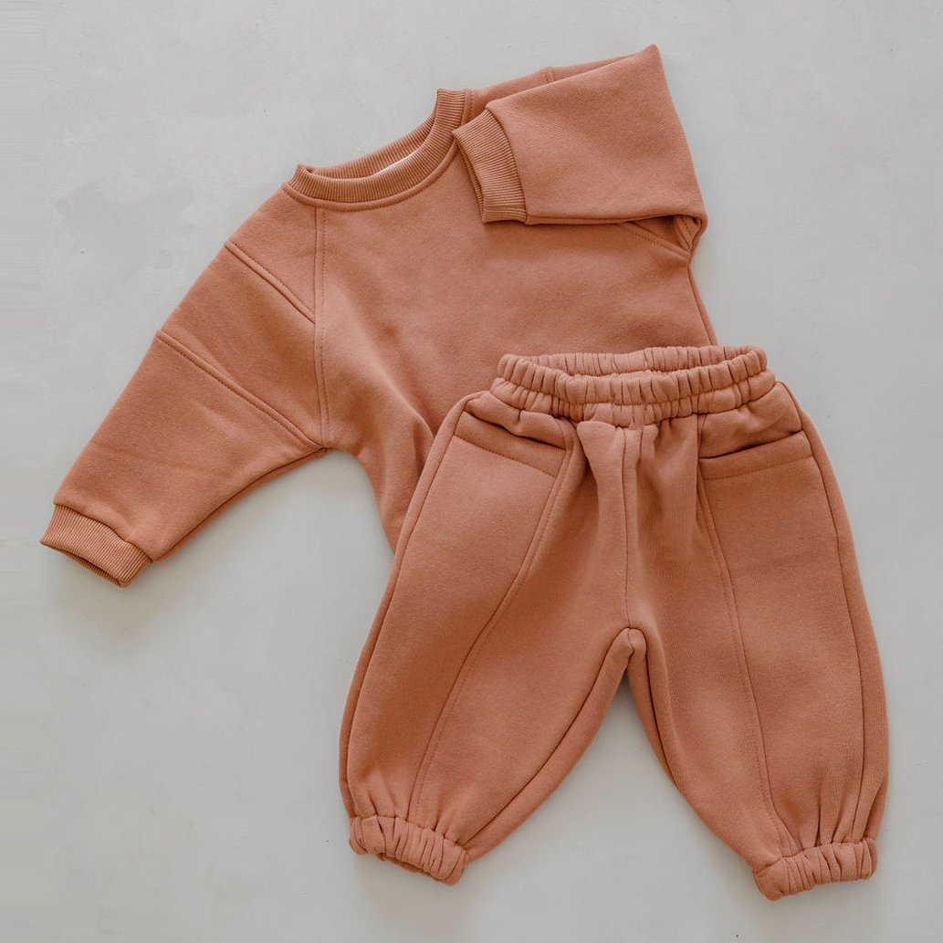 Custom Cotton Boys Suit Clothes Long Jersey Set Sweat Shirt and Pant Set 2pic Boy and Girl Clothing Set Sport Kids Wear