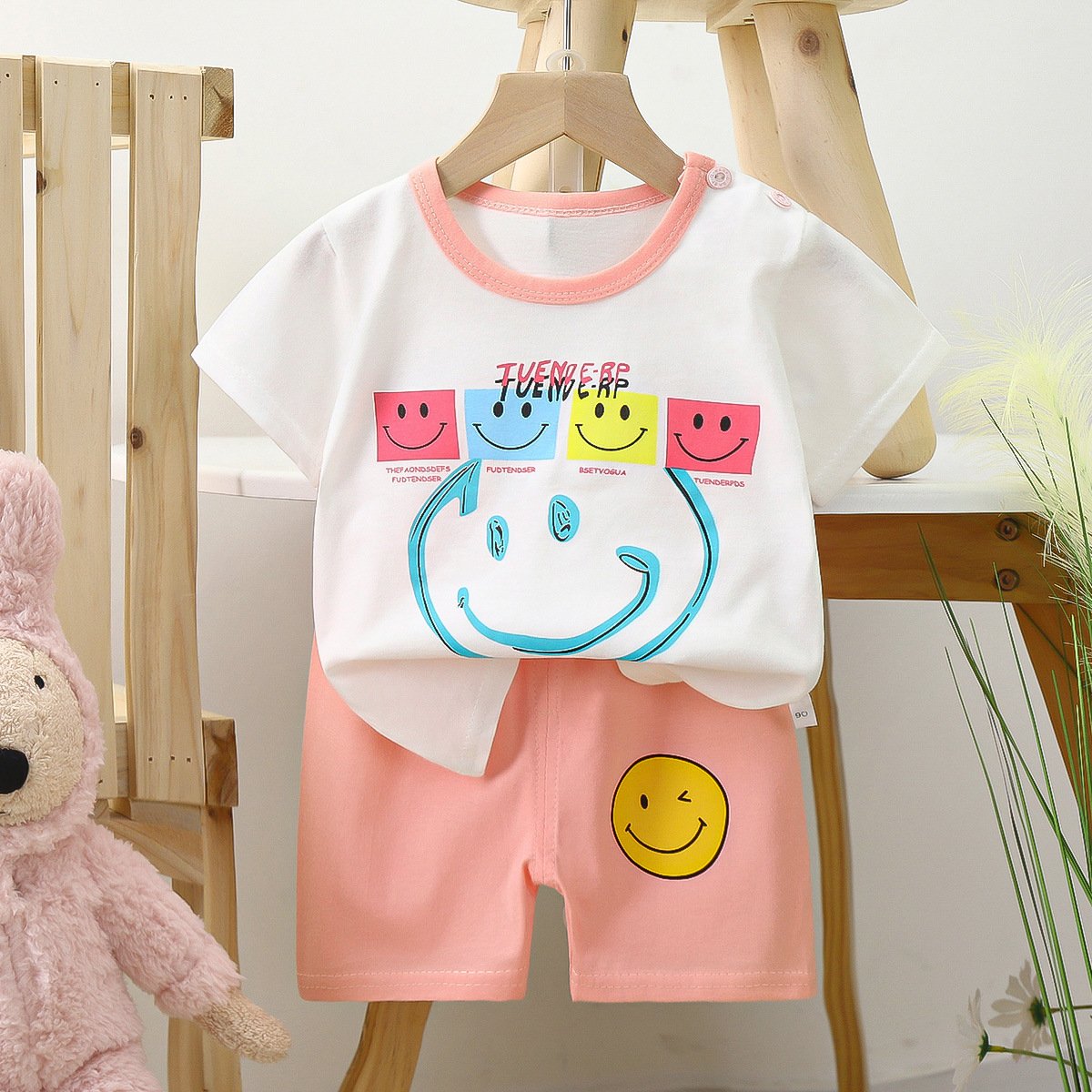 New Children's clothes suit summer baby boy clothes suit T-shirt short 2 pieces of casual cotton spring
