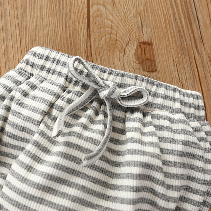 Unisex Short Sleeve Cotton Baby Clothing Set New Born Baby Boy and Girlr Romper+Pants Clothing Set