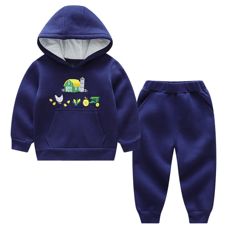 Hot Sell 2 PCS Infants Toddlers Jogger Clothing Children Tracksuit Kids Sweatshirt Sweatpants Baby Hoodies Sets for Boys Girls