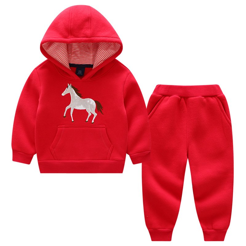 Hot Sell 2 PCS Infants Toddlers Jogger Clothing Children Tracksuit Kids Sweatshirt Sweatpants Baby Hoodies Sets for Boys Girls