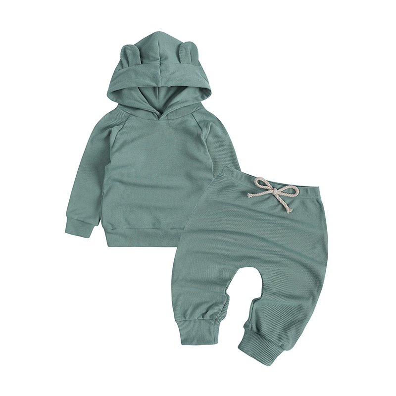 Kids Tales Autumn Baby Boy Girls Sport Clothes Long Sleeve Hooded Top+Long Pants 2 pcs Toddler Kid Children Tracksuits Clothing Suit Set