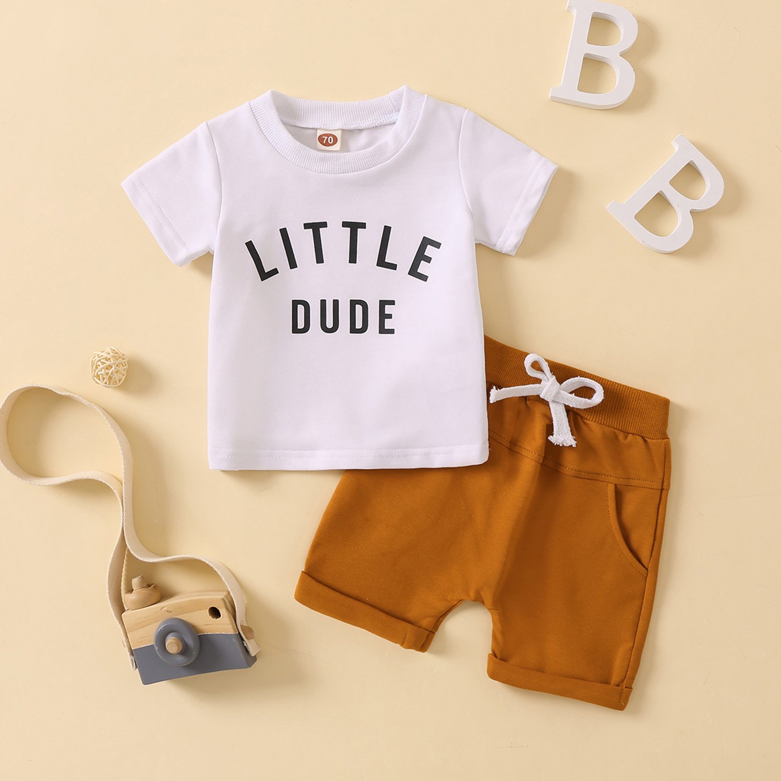 Thin Summer Boys Jogging Suit Sets Round Neck Kids 2 Piece Sets Boys White Toddler Boys Clothing Sets