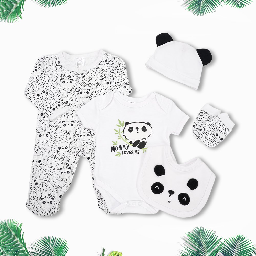 Wholesale new arrive 4 season Newborn Babies Cloth Infant Romper Jumpsuit New Born 100 % Cotton 5 pcs Gift Clothes Set