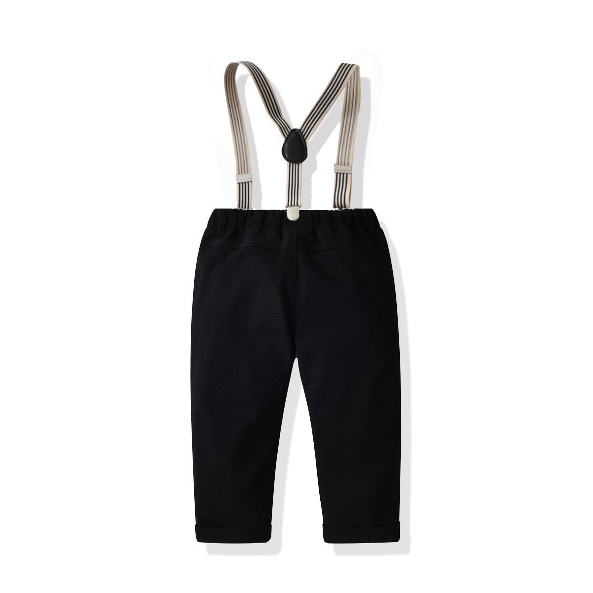 Long-Sleeved Shirt Boy Clothing Set Suspenders Children's One-Year-Old Dress Baby Boy Birthday Suit Clothes Stylish 4-Piece Set