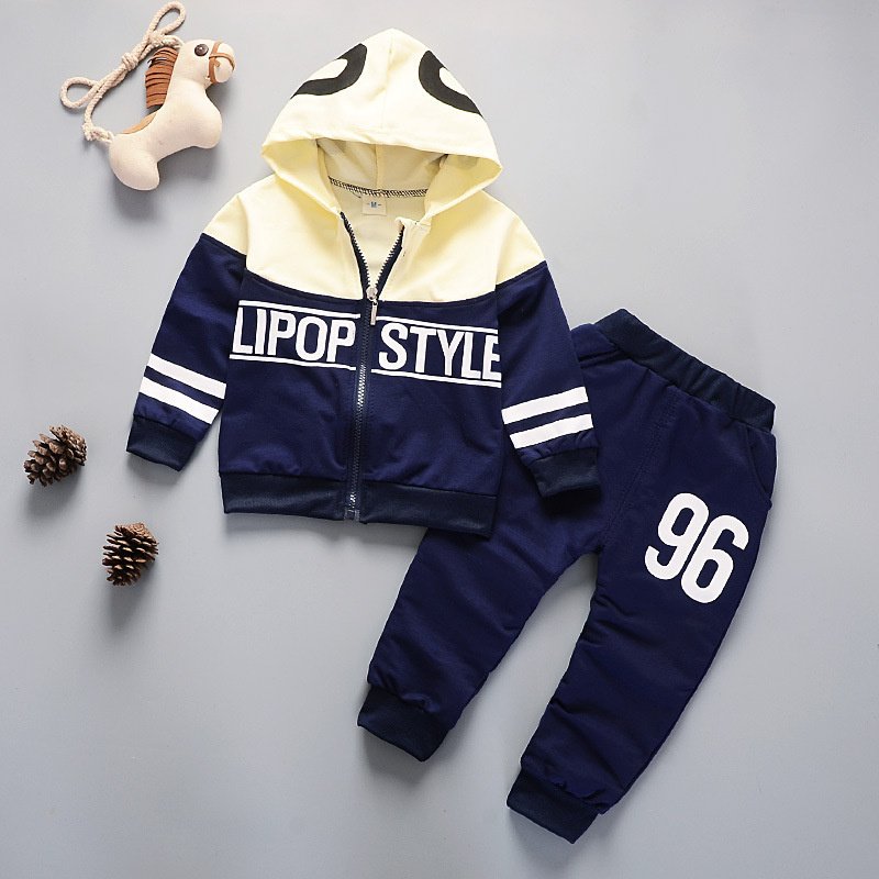 Ms-571 2025 Toddler Boys Clothing Sets 3-4 5-6 Years Children Kids Outfits Tracksuits Letter Autumn Winter Clothes for Baby Boy