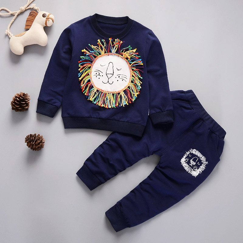 Ms-571 2025 Toddler Boys Clothing Sets 3-4 5-6 Years Children Kids Outfits Tracksuits Letter Autumn Winter Clothes for Baby Boy