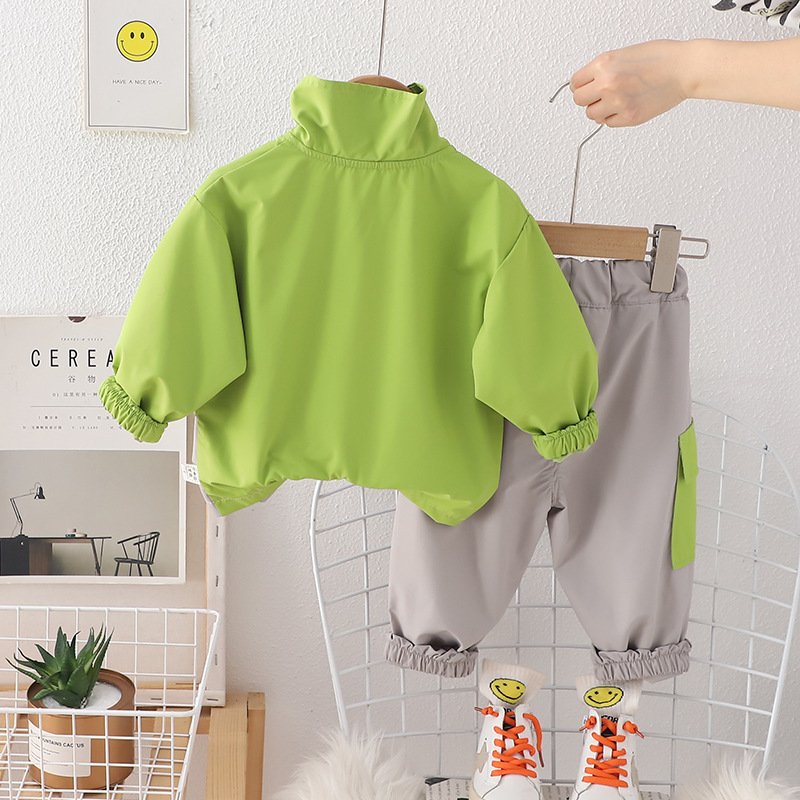 New Trendy Spring Autumn Children Sports Outfits 2pcs Casual Boys Pants Clothing Sets