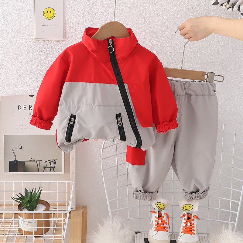 New Trendy Spring Autumn Children Sports Outfits 2pcs Casual Boys Pants Clothing Sets