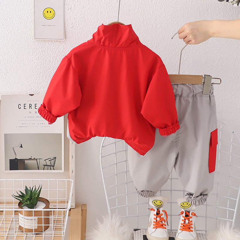 New Trendy Spring Autumn Children Sports Outfits 2pcs Casual Boys Pants Clothing Sets