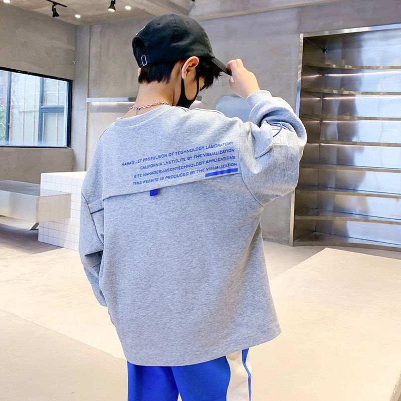2023 Teen Boys Clothes Set Kids Tracksuit Cotton Hoodies Tops + Pants Children Clothing Boy Sportswear 3 4 6 8 10 12 Years