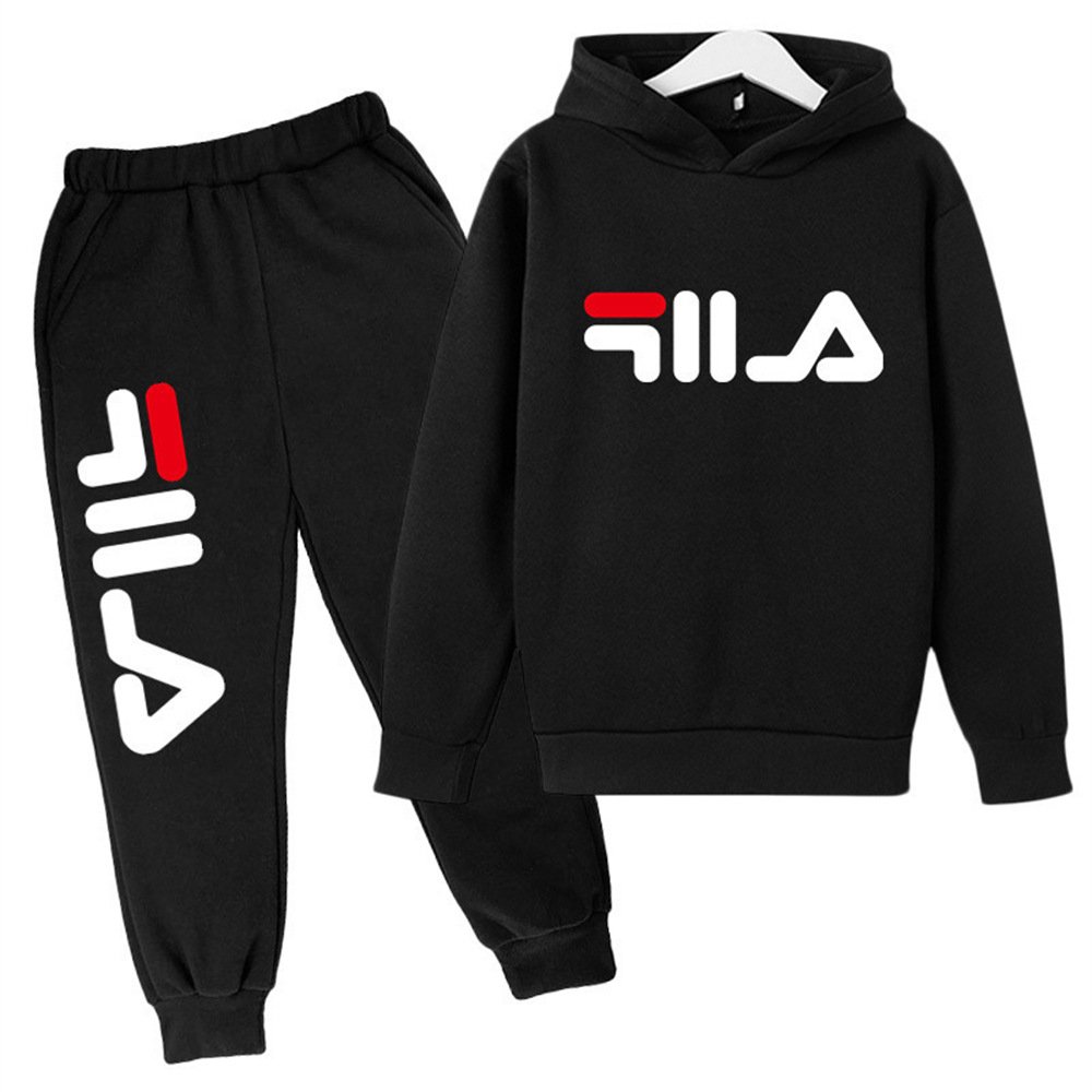 Autumn Baby Boy Girl Casual Tracksuit Children Print Cotton Children's Tops + Pants Boys Clothing Suits 3-12 Years Sport Suits