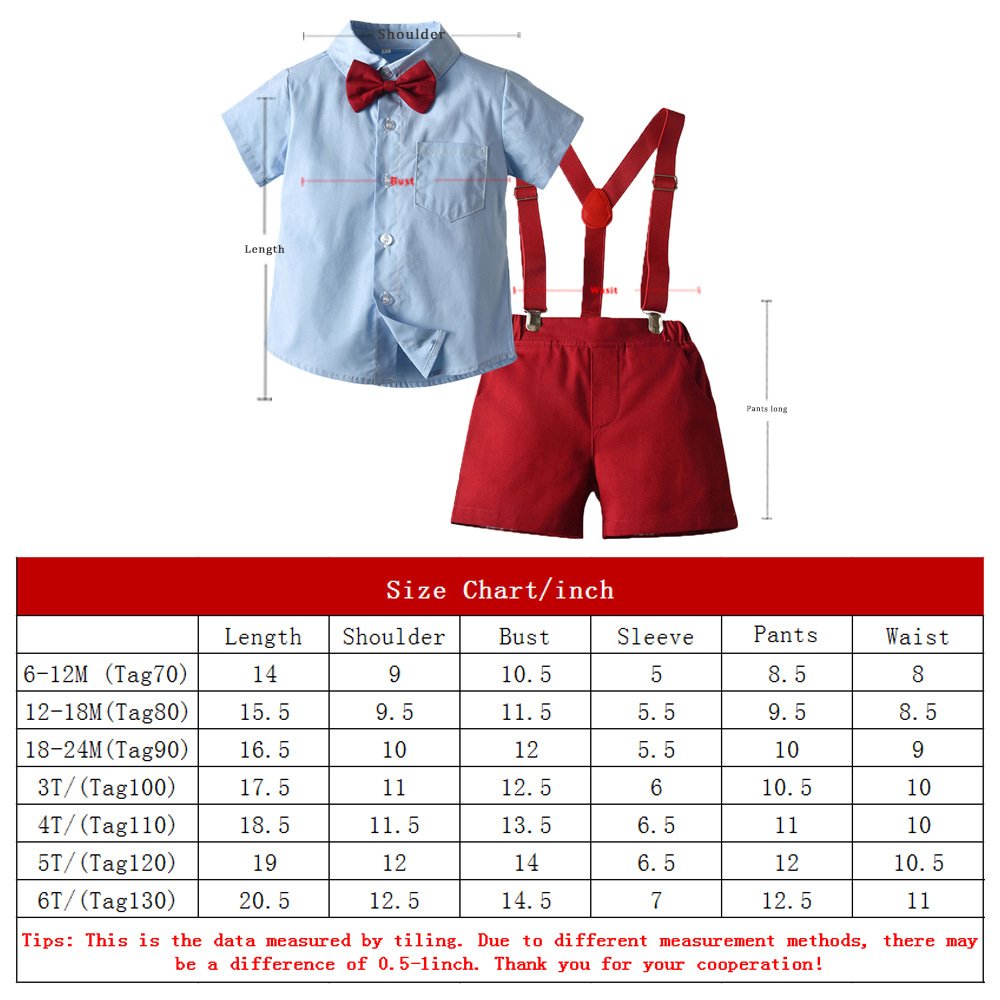 Custom Cotton Boy Outfit Sets Shirt+Shorts 2-Piece Formal High Quality Toddler Clothes Set Children's Clothing For Boy