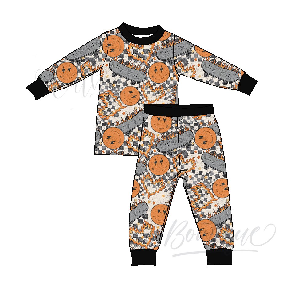 Custom Tight Toddler Boys Clothing Set Baby Boys girls Pajamas Set Kids Thanksgiving Clothes Set