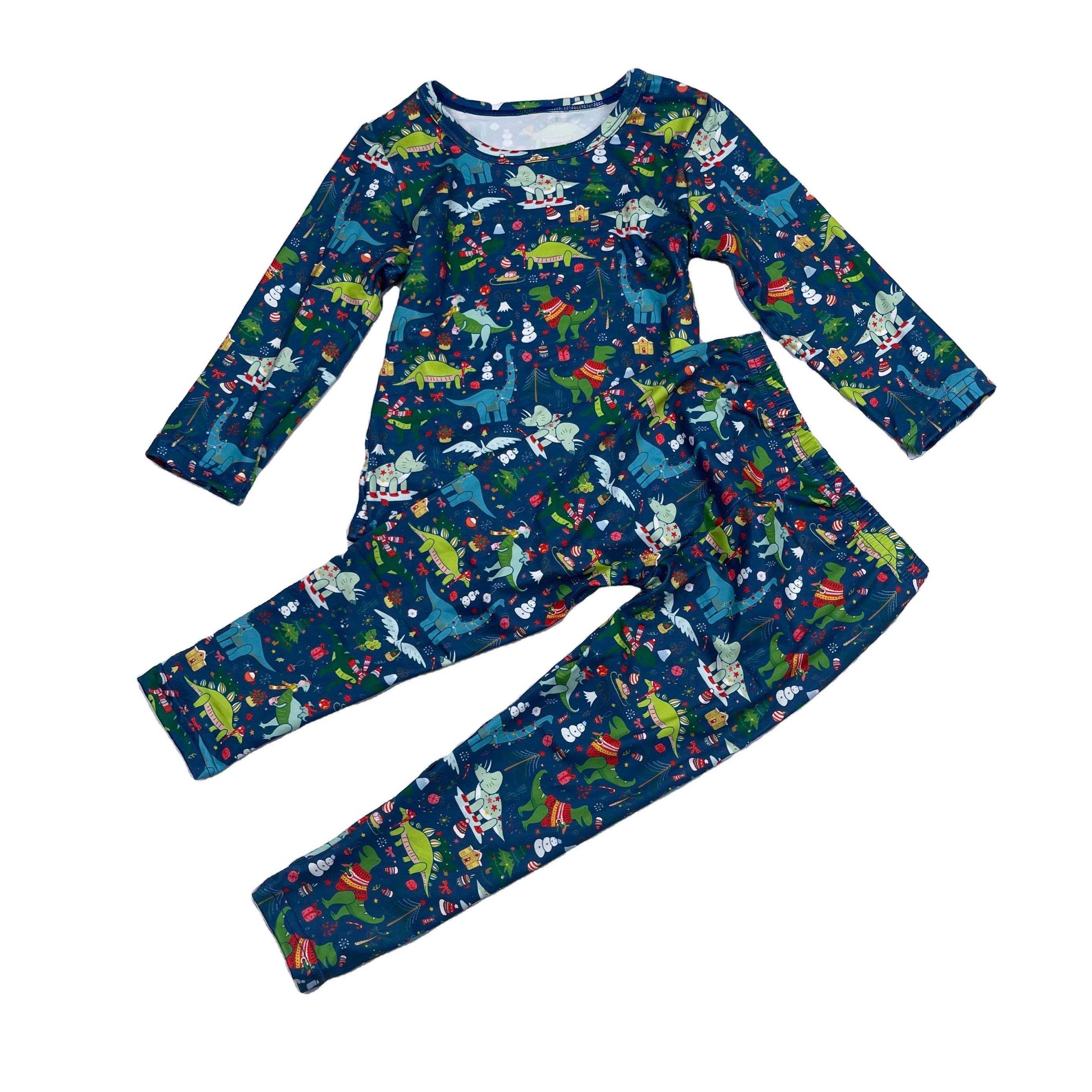 Custom Tight Toddler Boys Clothing Set Baby Boys girls Pajamas Set Kids Thanksgiving Clothes Set