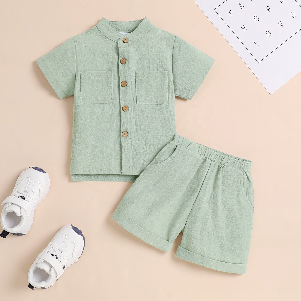 fashion designed 2 pieces sets long sleeves clothing baby boy summer suits kids short sleeves top two piece set boy clothes sets