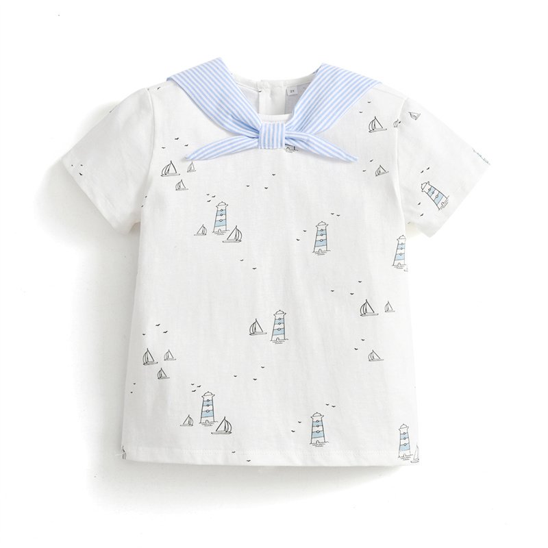 New Baby Boy Cotton Printed Kids Clothes Set Summer Short Sleeve Comfortable Tops Shorts Spanish Children Clothing Outfits