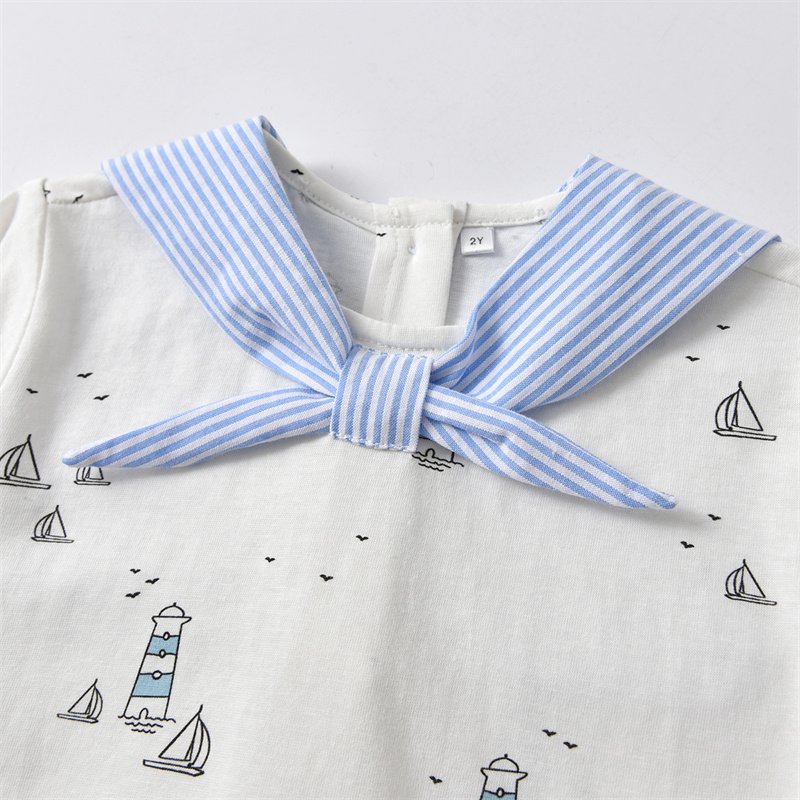 New Baby Boy Cotton Printed Kids Clothes Set Summer Short Sleeve Comfortable Tops Shorts Spanish Children Clothing Outfits