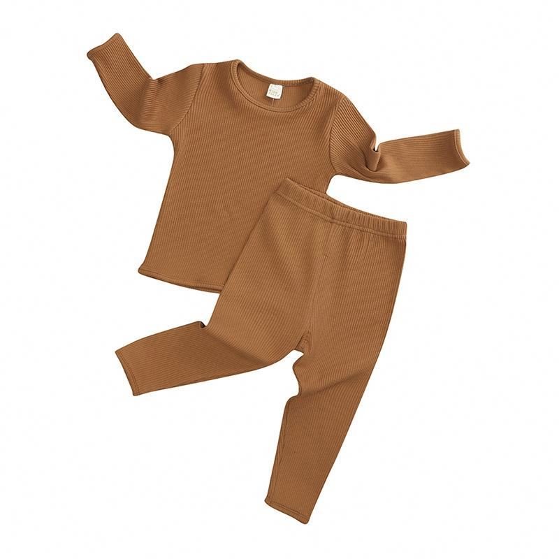Autumn Infant winter solid color sweater newborn kid cotton pullover baby boy clothing sets children s clothes