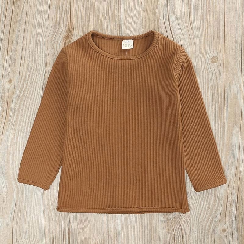 Autumn Infant winter solid color sweater newborn kid cotton pullover baby boy clothing sets children s clothes